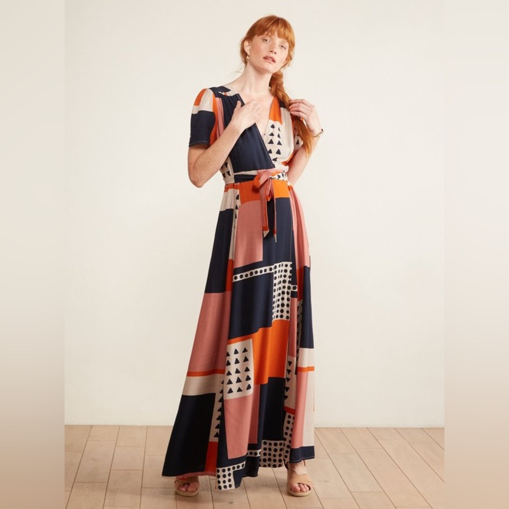 Anthropologie The Odells Melina Maxi Wrap Dress